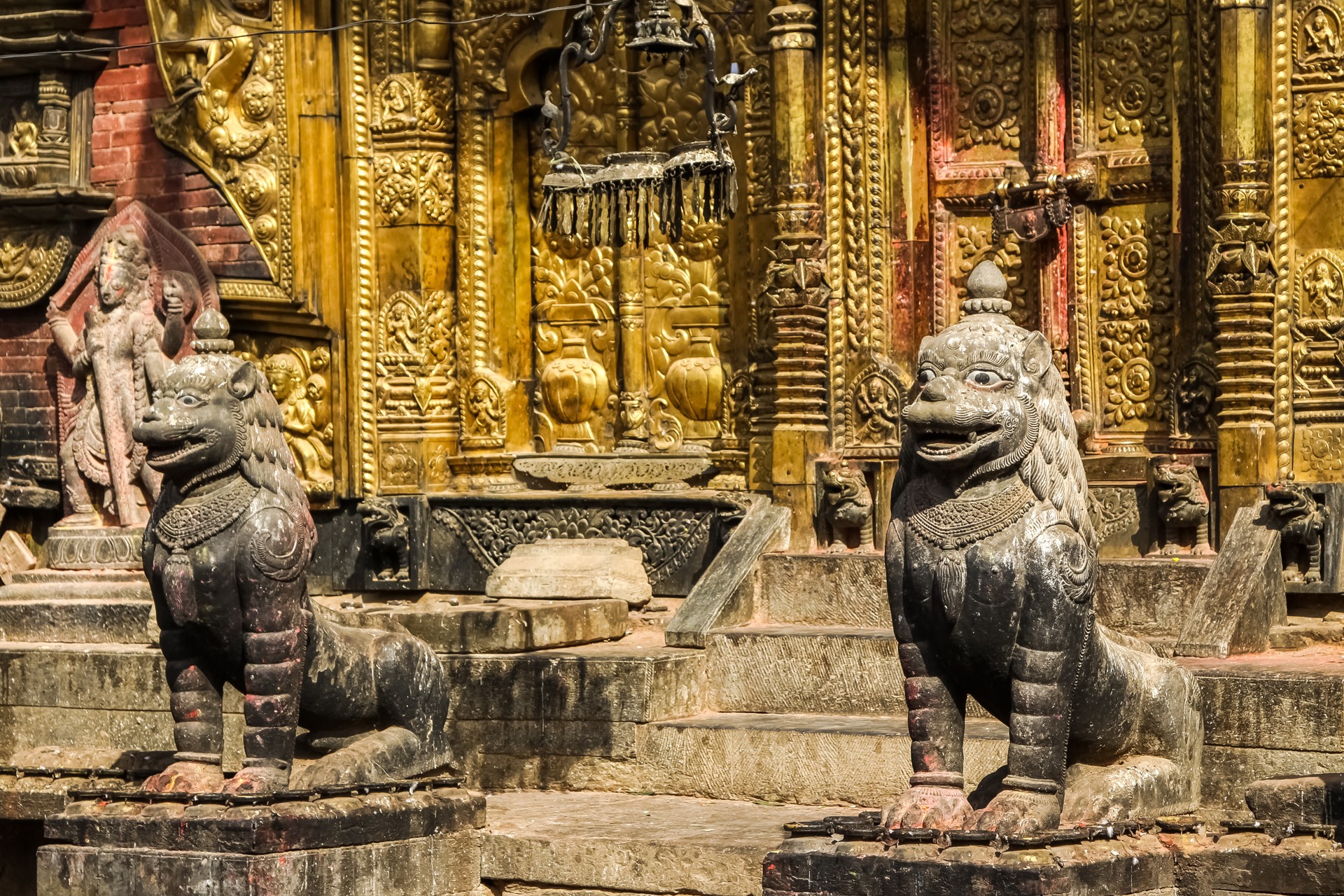 Hindu temple in Kathmandu Valley, Nepal