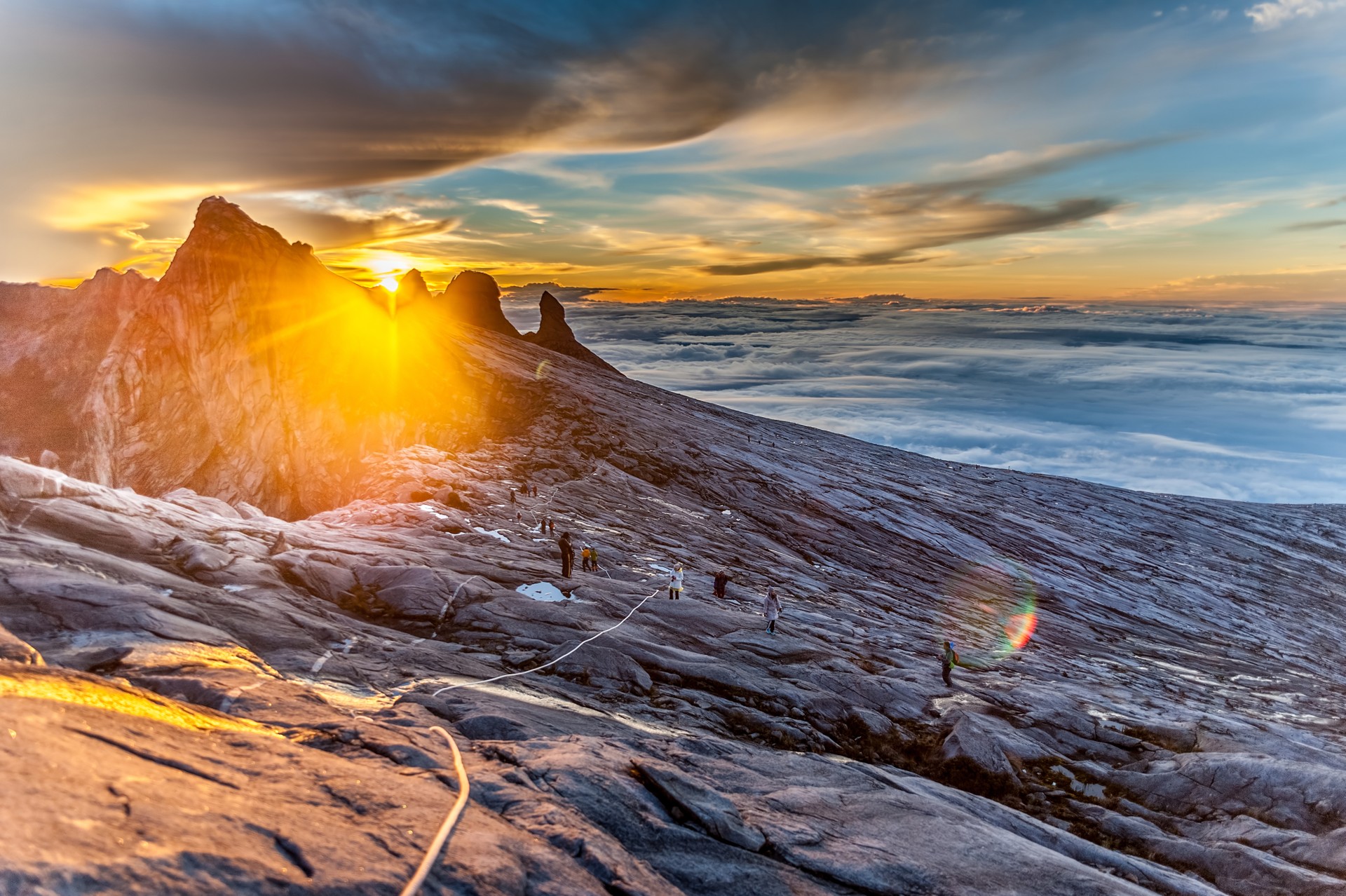 Mountain peak in Kinabalu National Park, Borneo