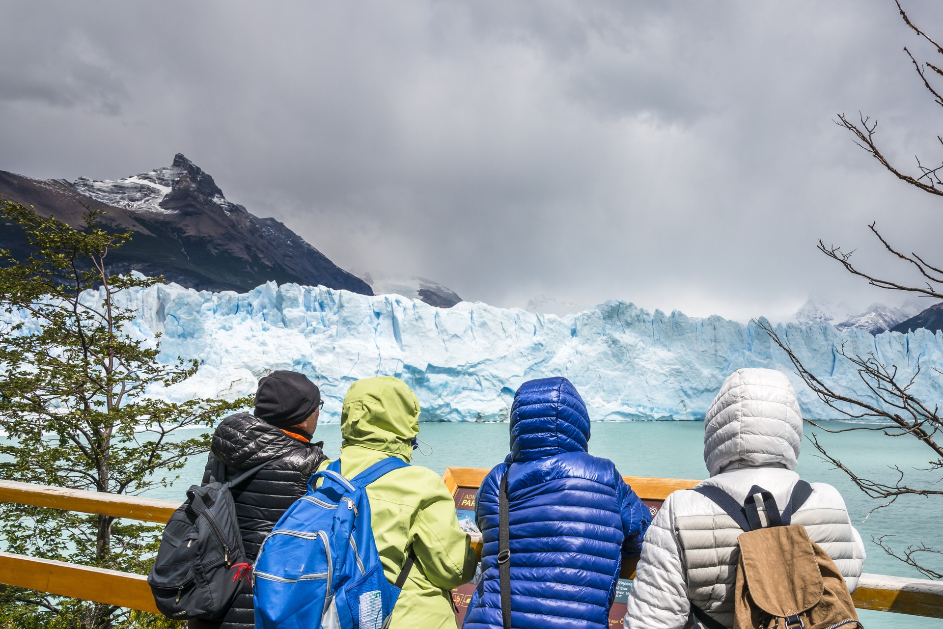 Tourists visiting El Calafate in Patagonia