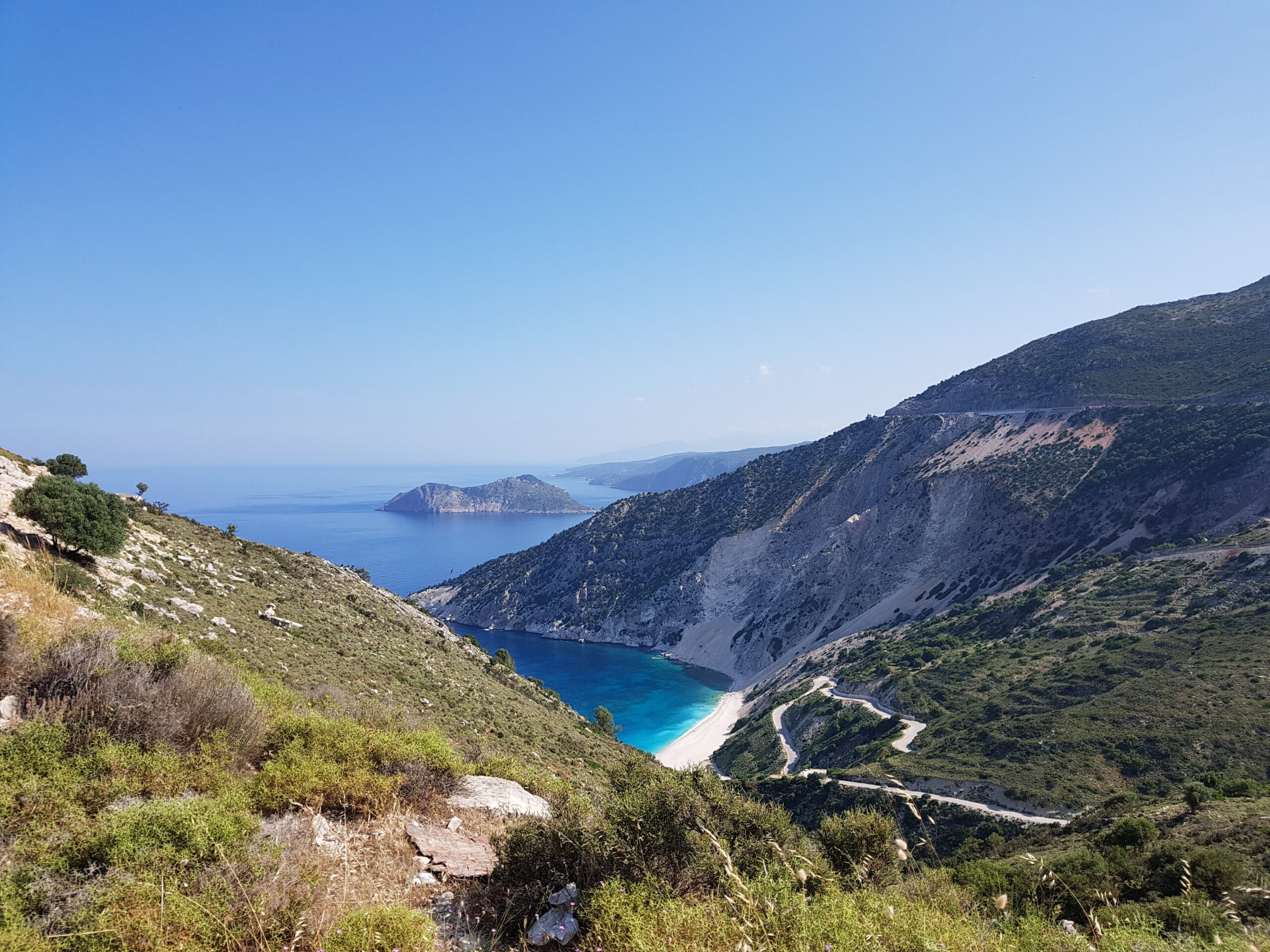 Coastal panorama from Kefalonia, Greece