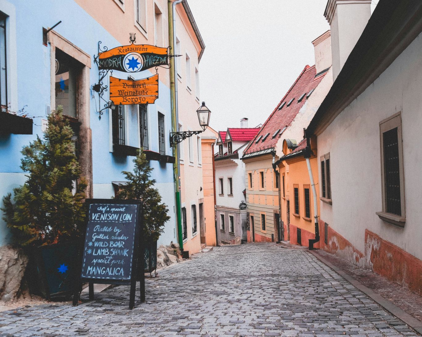 Side street in Bratislava, Slovakia