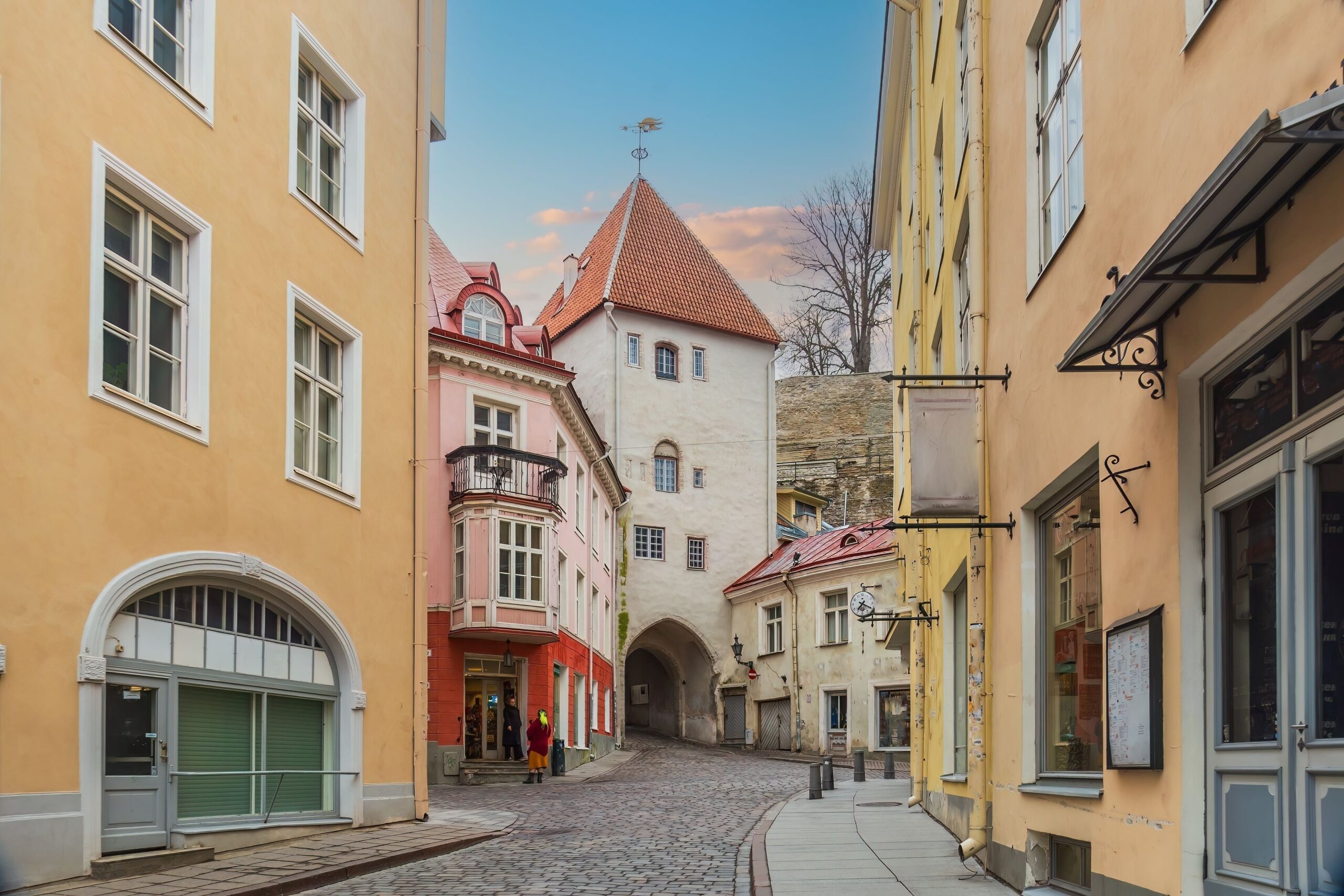 Old town architecture in Tallinn, Estonia