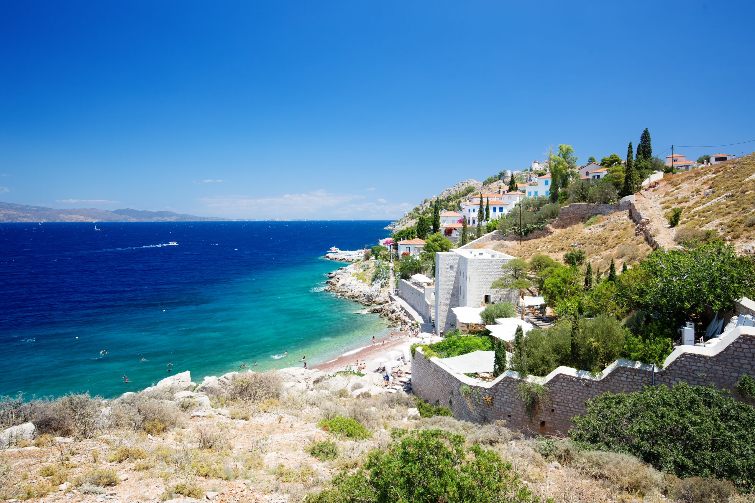 Coastal landscape in Greece