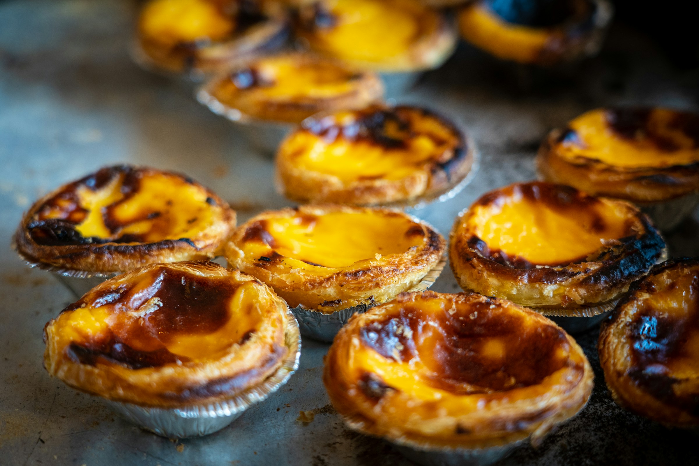 Pastel de Nata in a café in Portugal