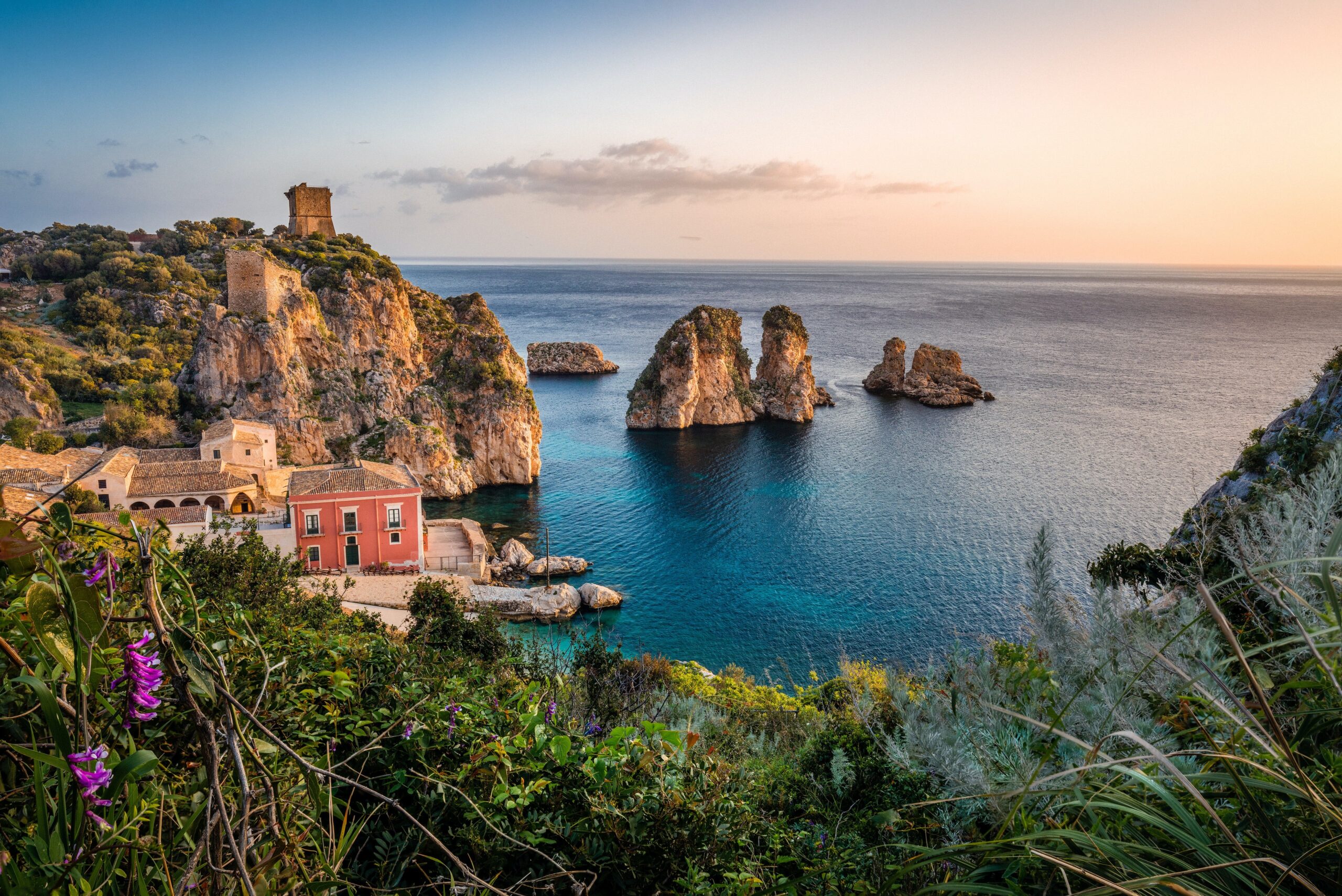 Coastal scene in Sicily, Italy