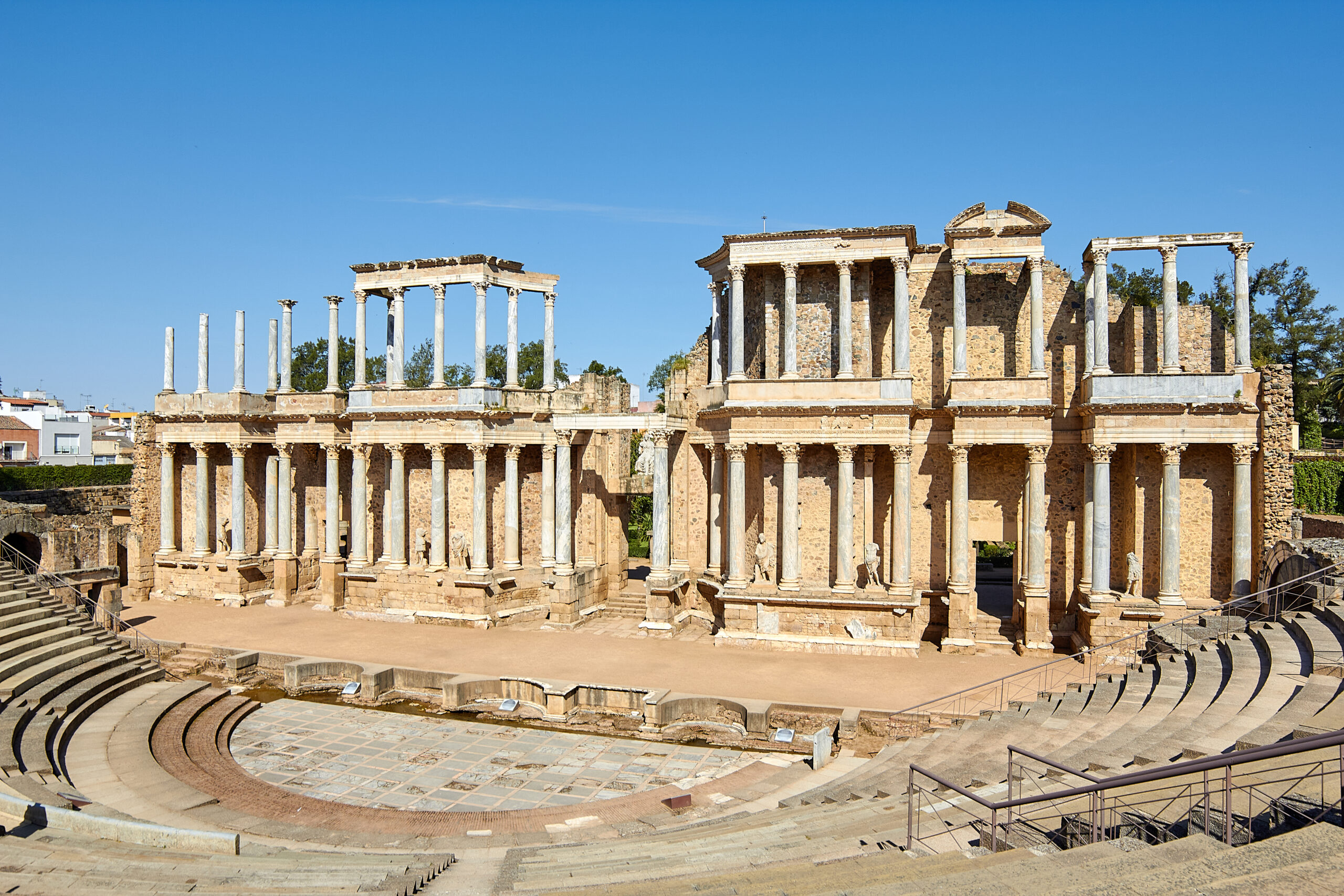 Spain, Merida, amphitheatre ruins