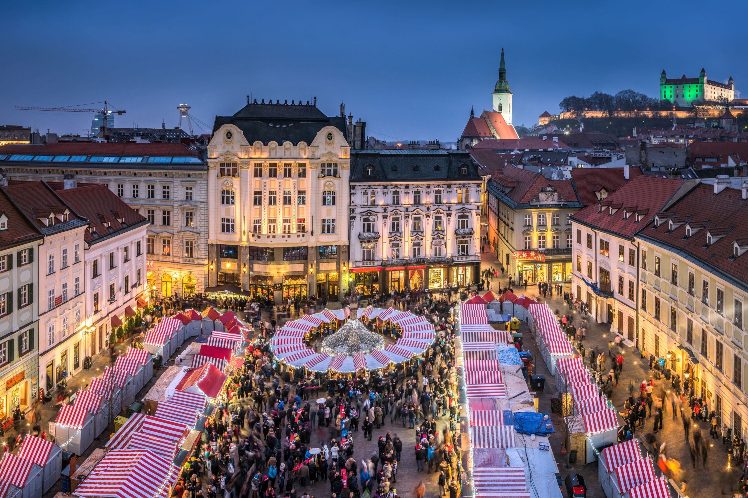 Traditional Christmas market in Slovakia