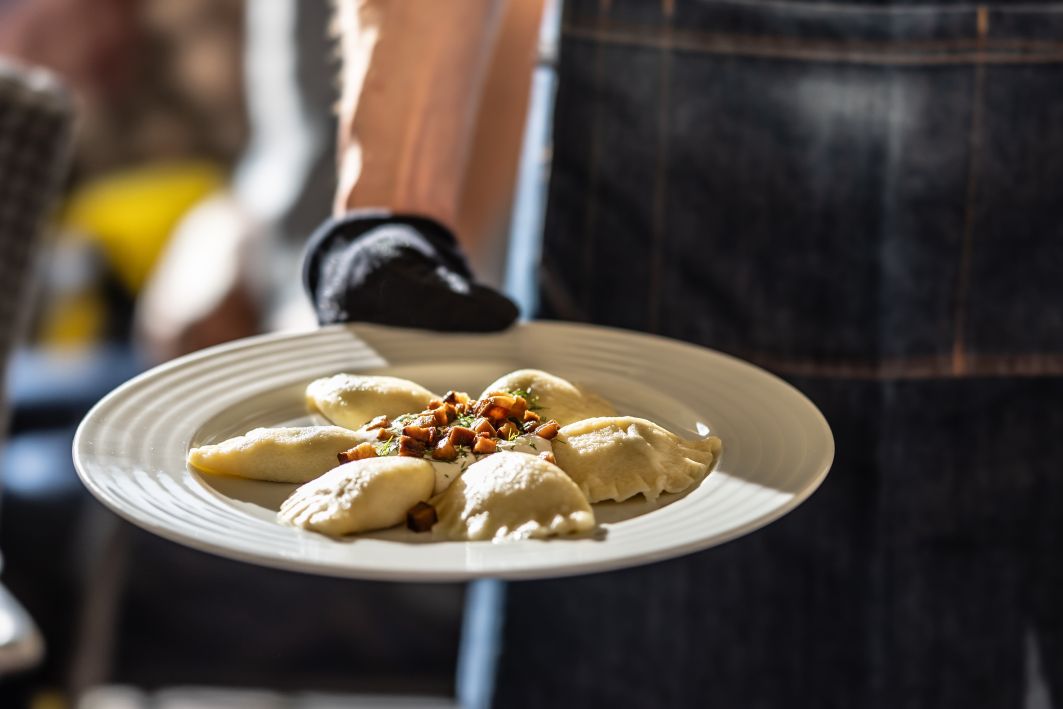 Polish pierogi dumplings