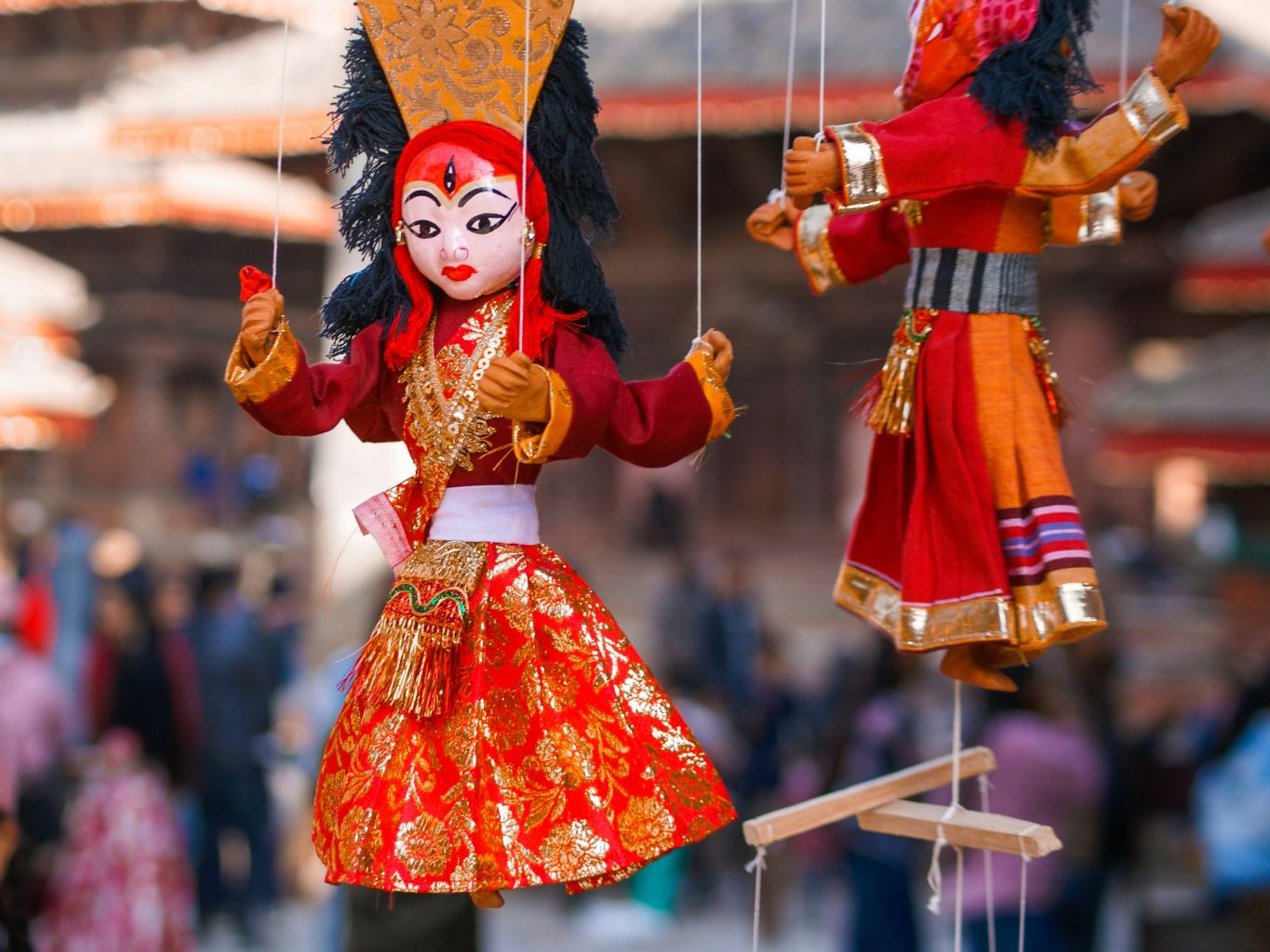 Basantapur puppets, Kathmandu, Nepal