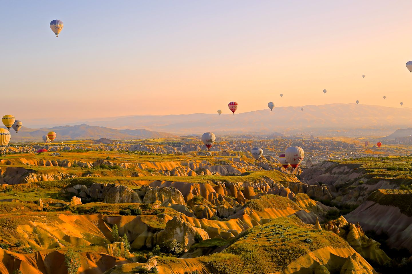 Hot air balloons in Cappadocia, Turkey