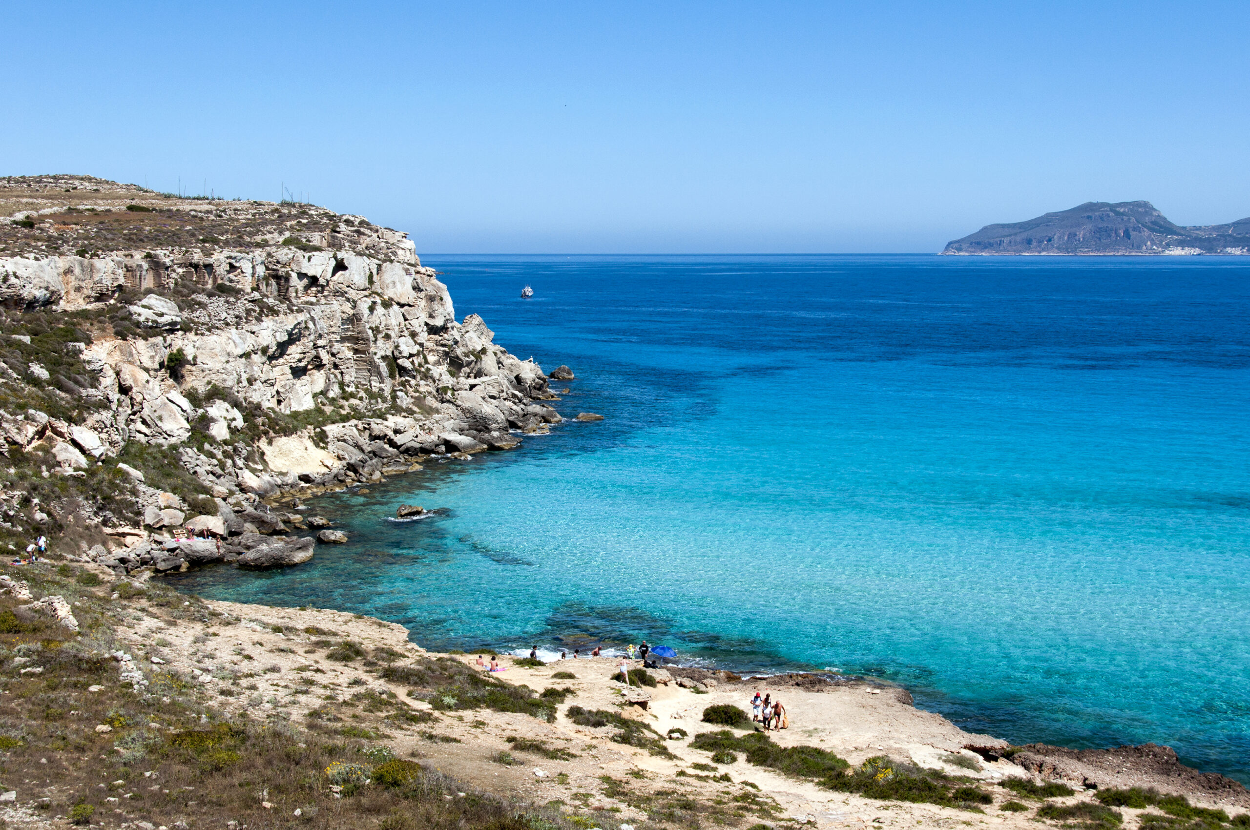 Cala Rossa on Favignana, Italy