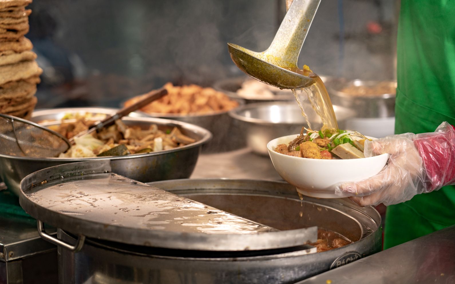 Street food served in Da Nang, Vietnam