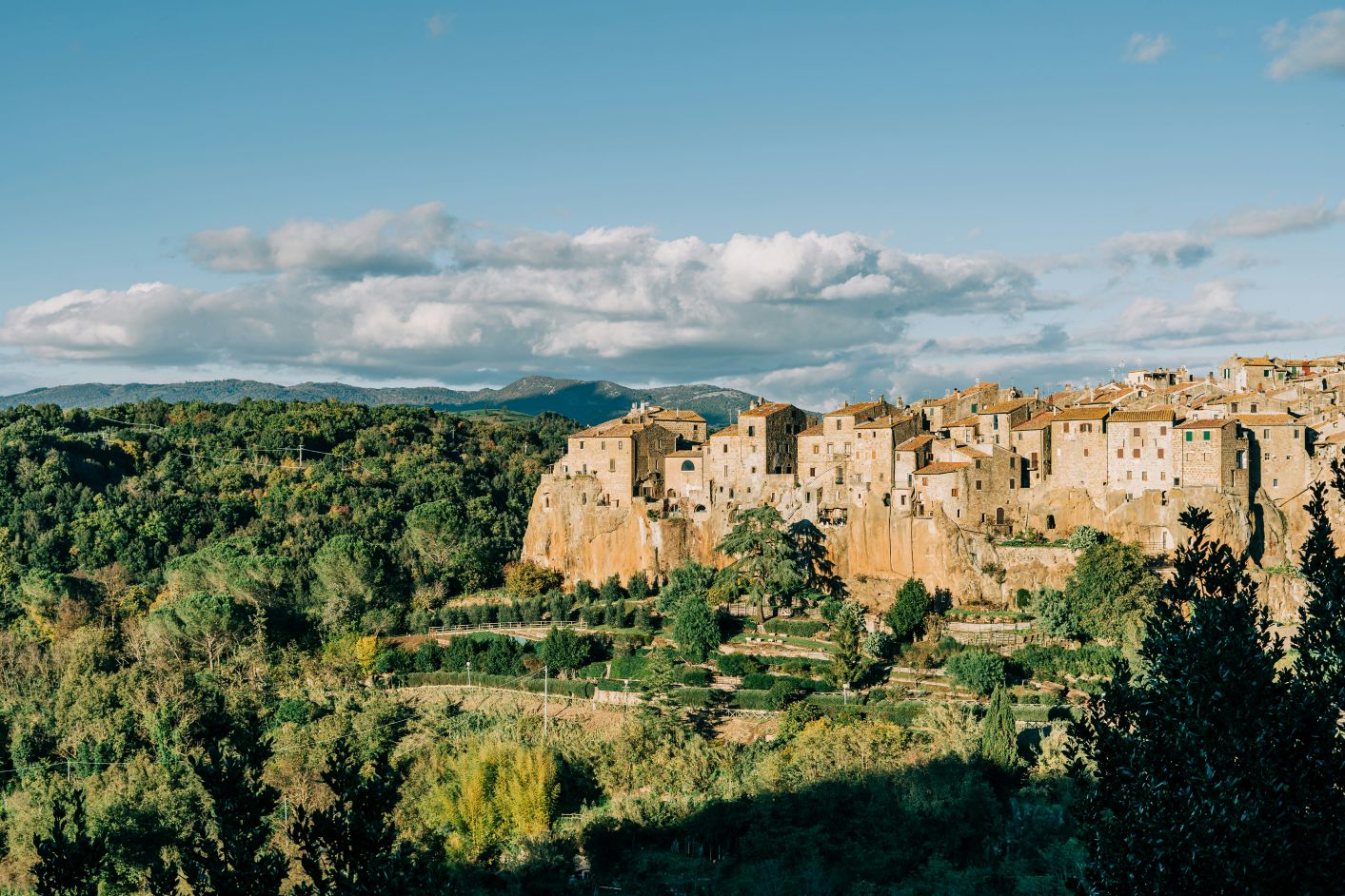 Town of Pitigliano on a cliff, Italy off the beaten track