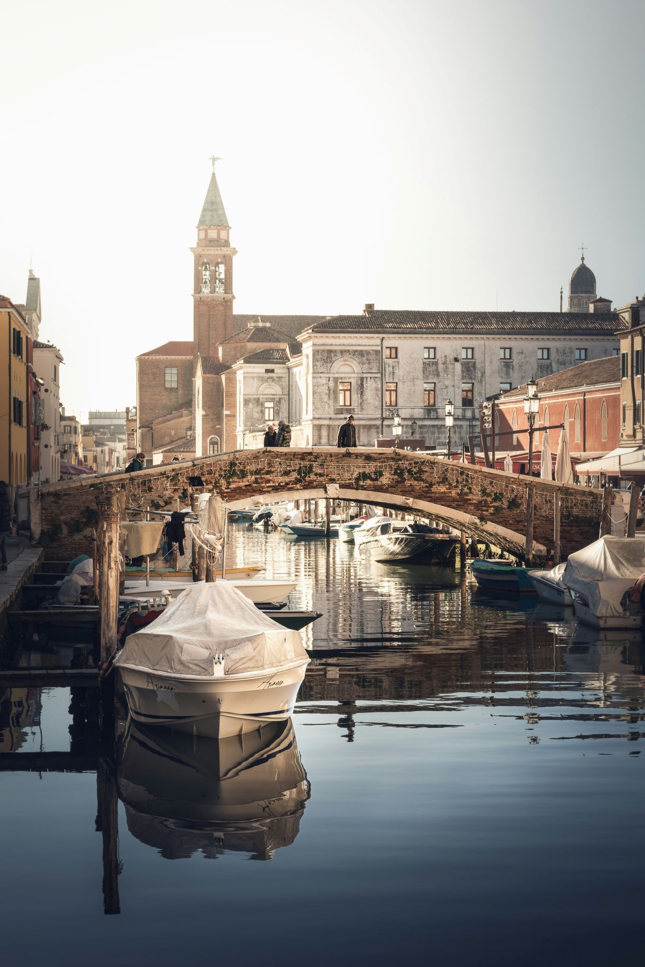 Boat on a canal in Chioggia