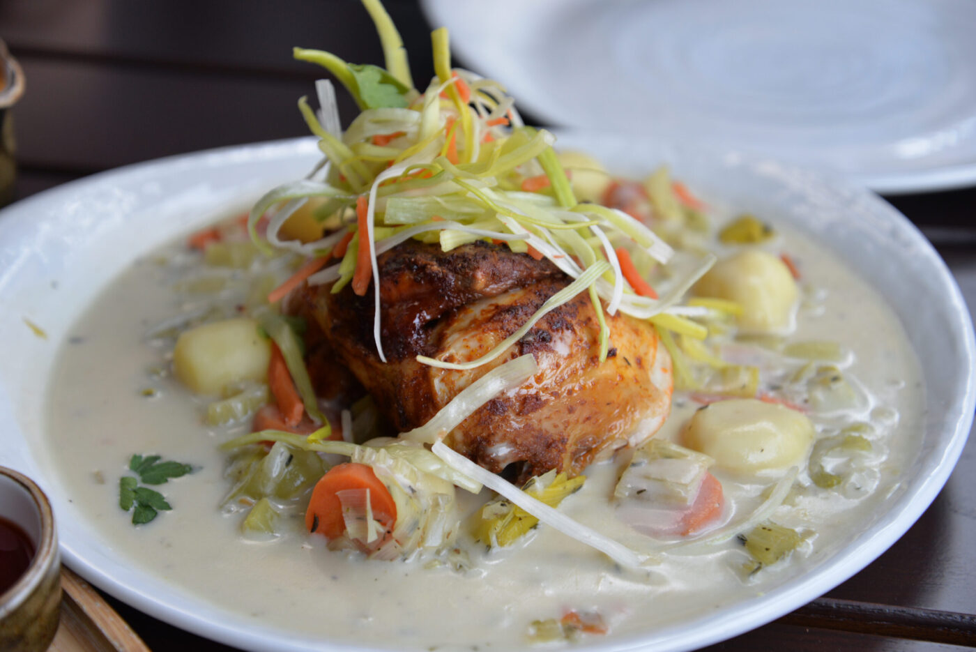 Belgian chicken waterzooi stew