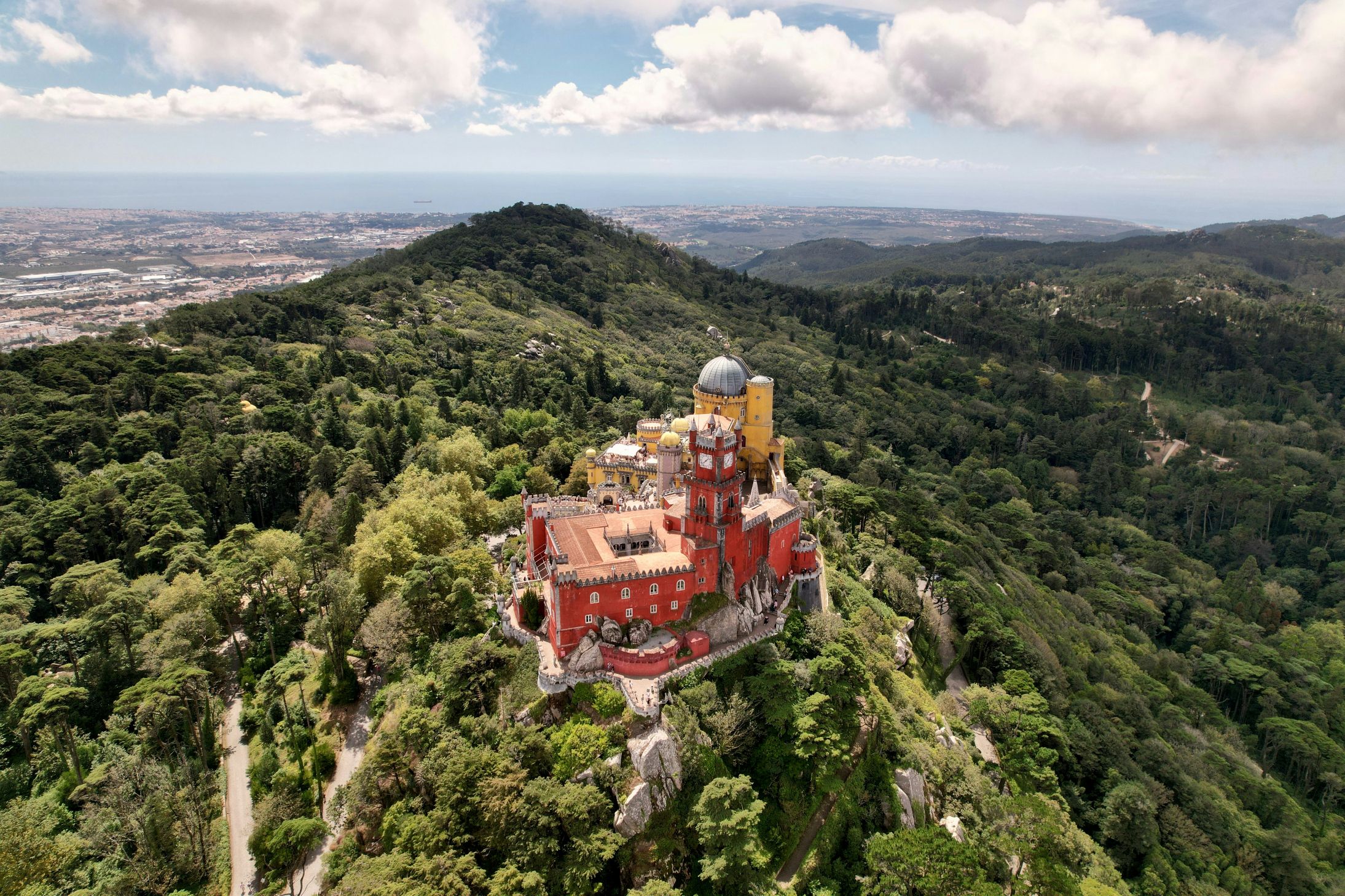 Landscape of Sintra, a top destination for a vacation in Portugal