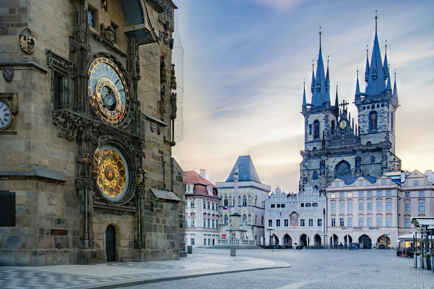 Astronomical Clock and Old Town Square in Prague