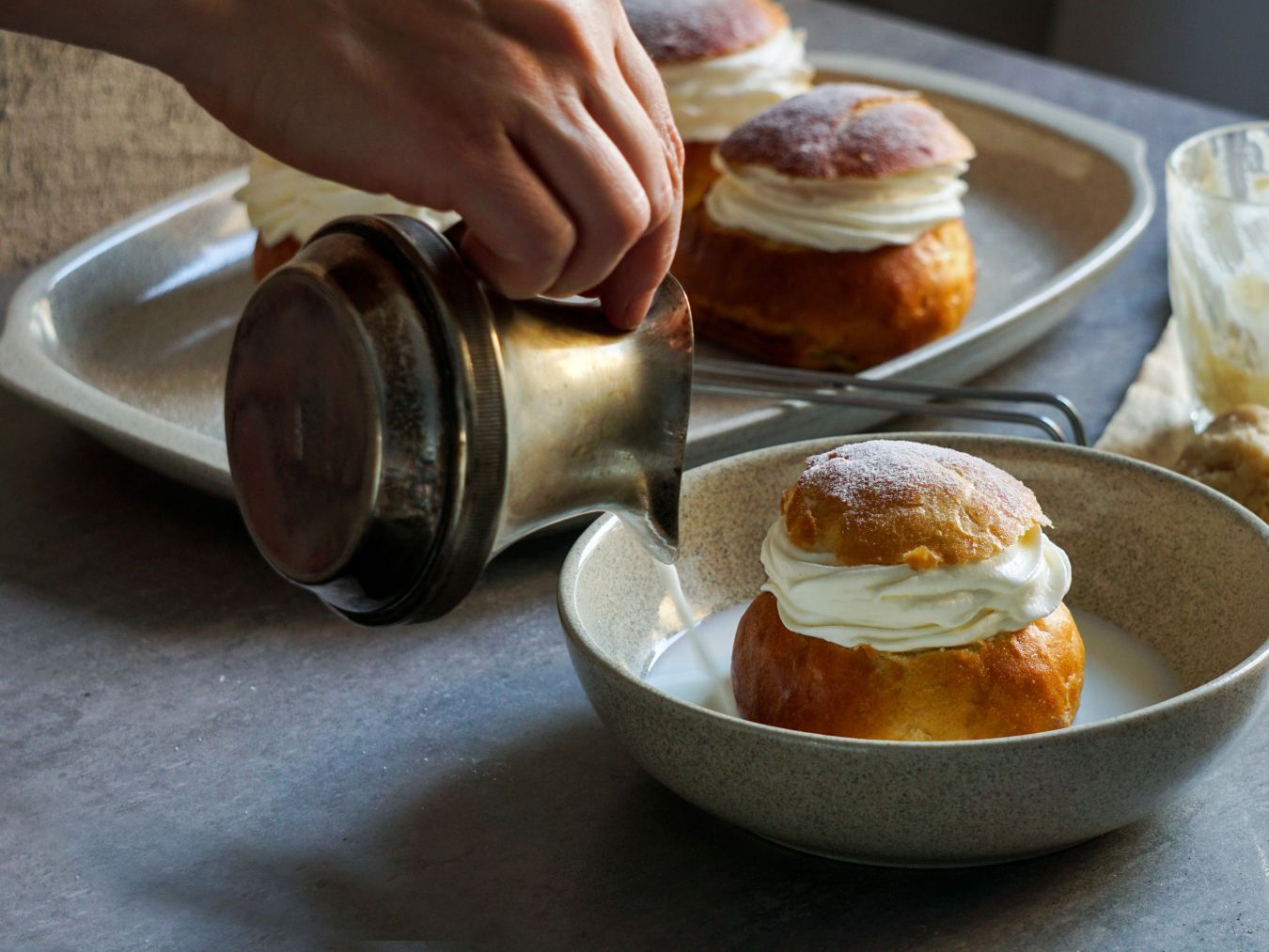Traditional vastlakukkel pastry