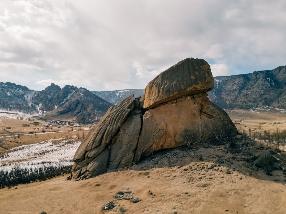 Turtle rock in Gorkhi-Terelj National Park, one of the best places to visit in Mongolia