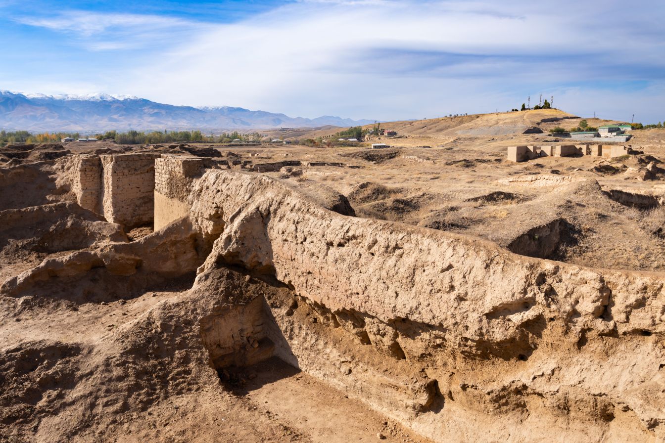 Ancient city ruins in Panjakent, Tajikistan, one of the best destinations to explore on Silk Road tours