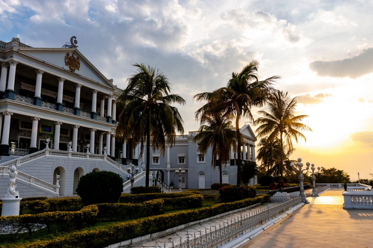 Exterior of Falaknuma Palace, India