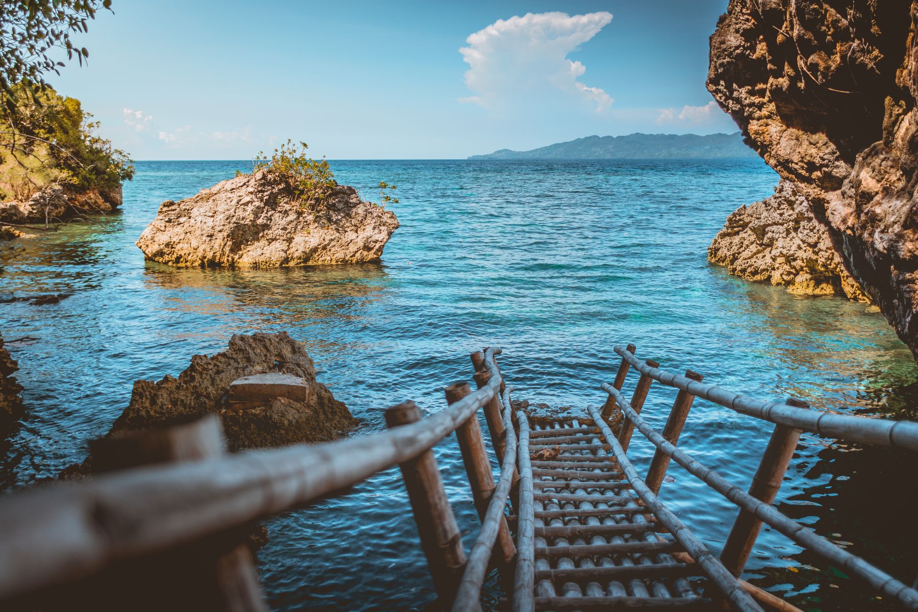 Sunny day on Danjugan Island, Philippines