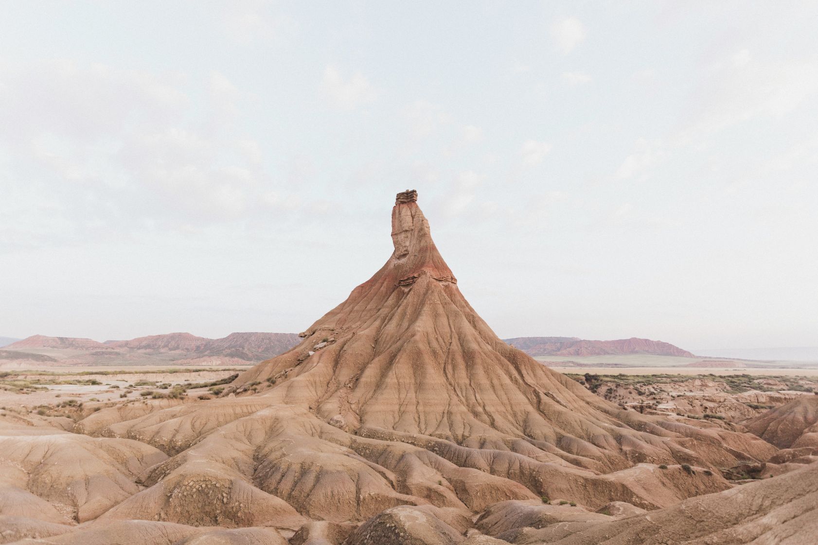 Desert landscape of Spain's Bardenas Reales