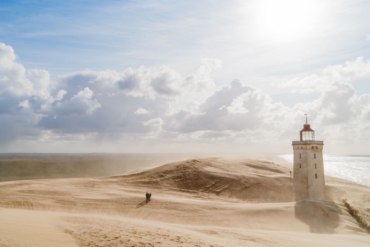 Knude lighthouse in Jutland, Denmark