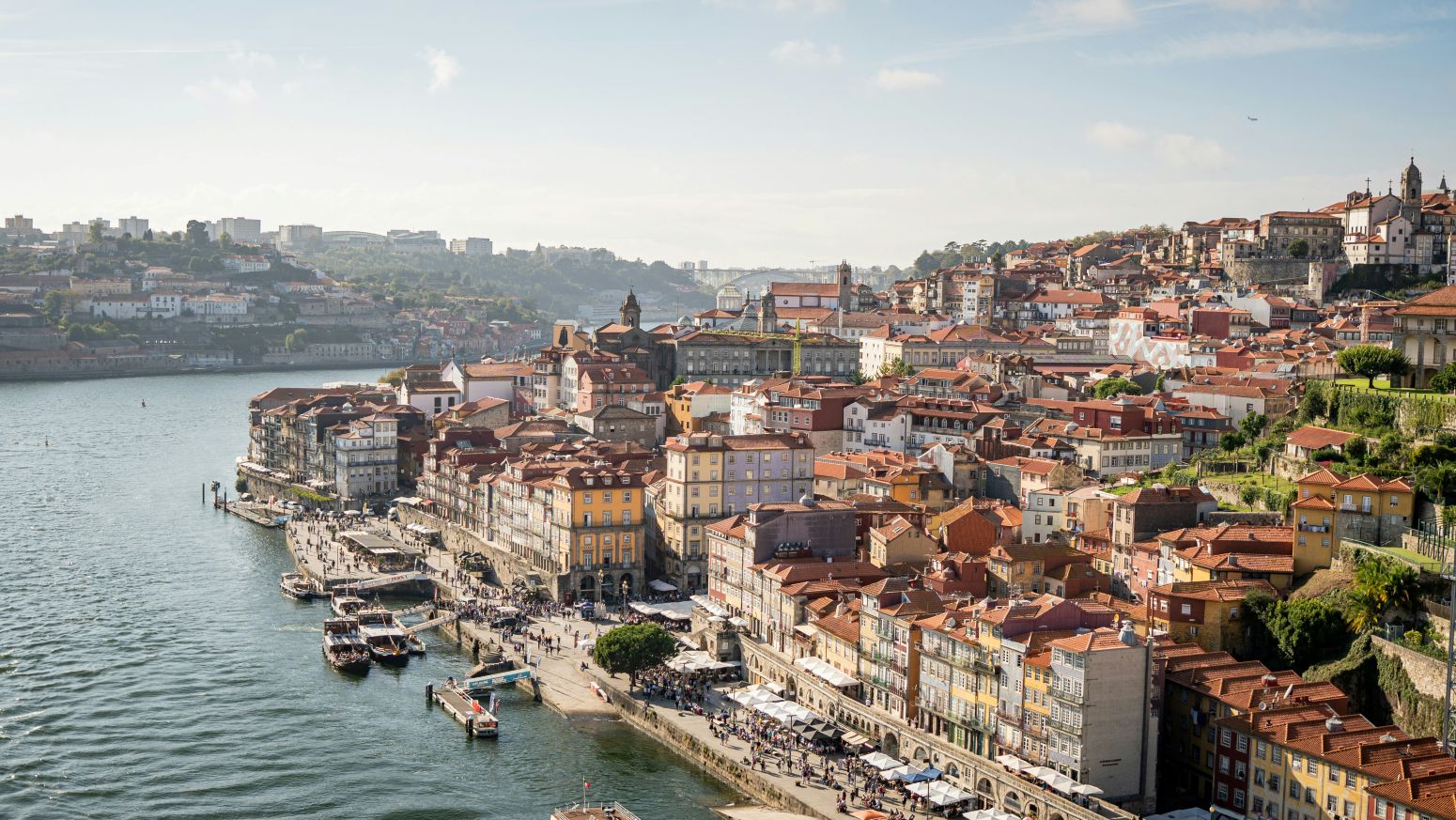 Riverfront scene in Porto; Portugal travel guide