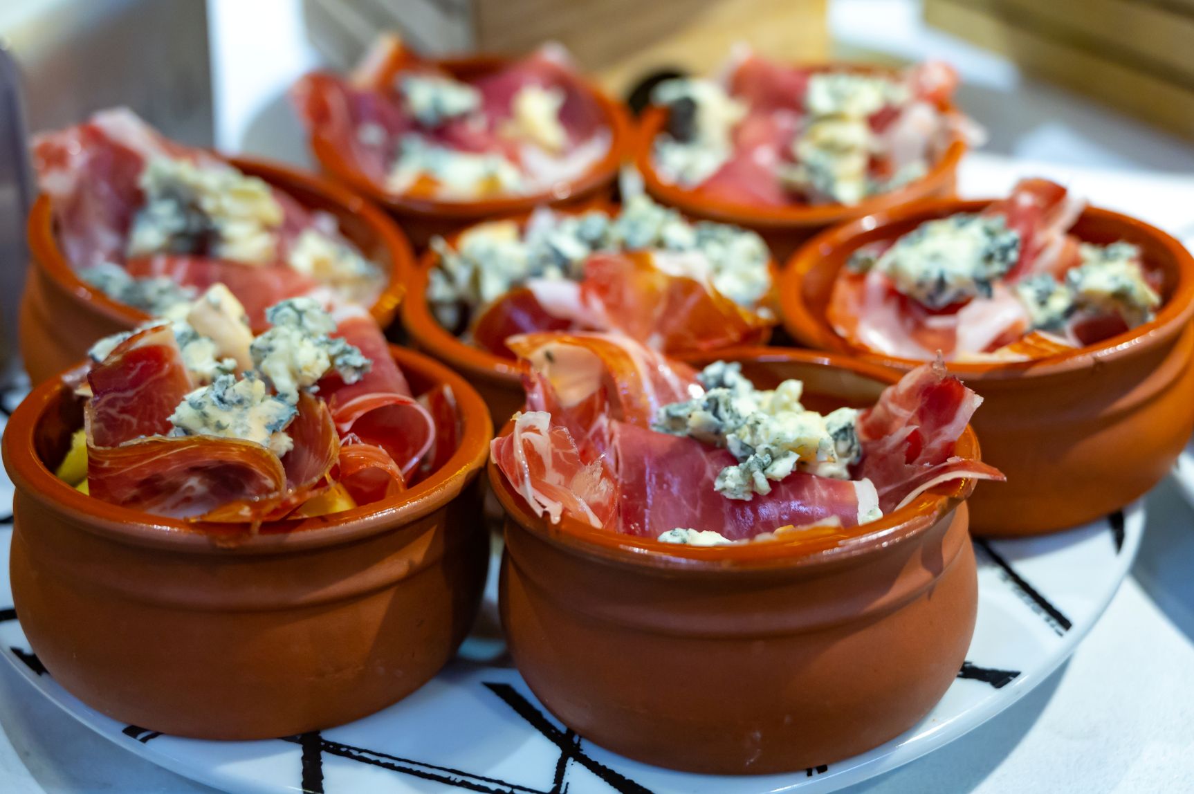 Pinxtos served at a bar in San-Sebastian, Spain