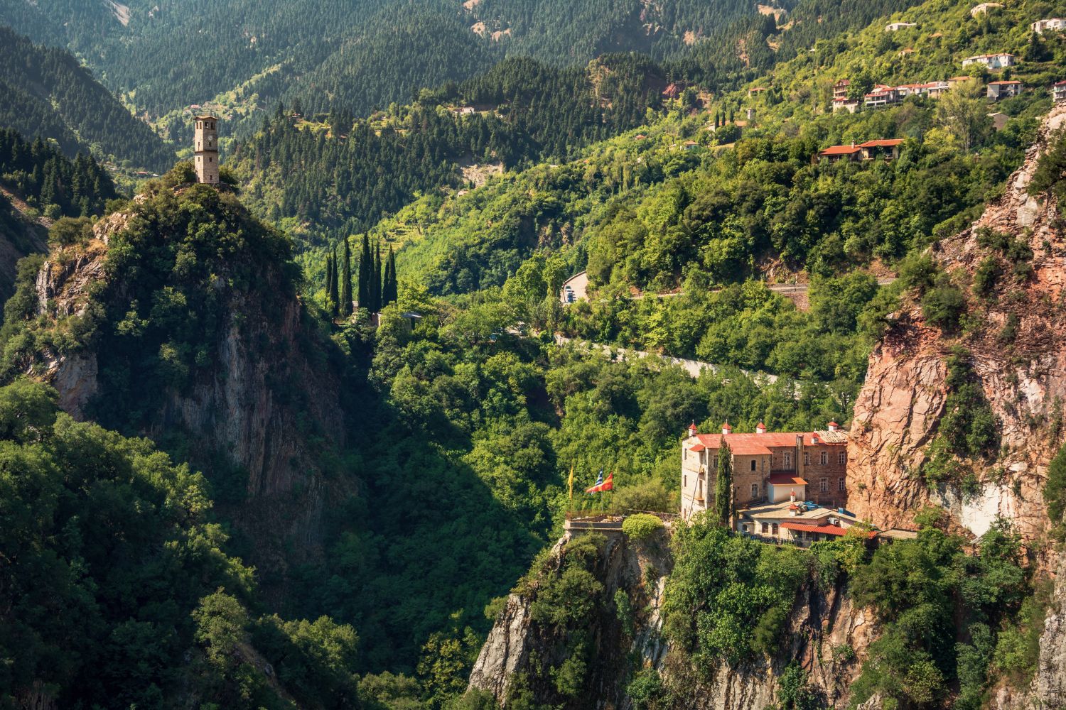 Proussos monastery near Karpenisi town in Evrytania