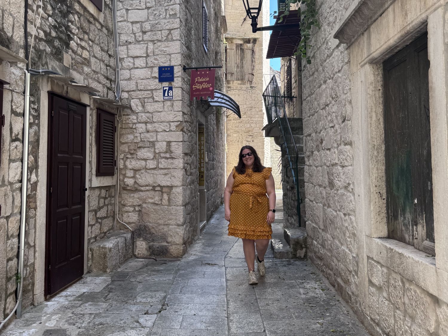 Johanna on vacation in Split